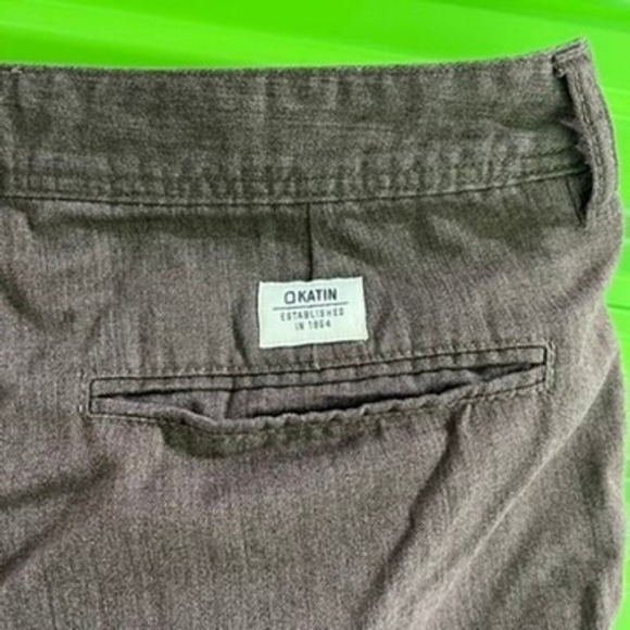 Katin USA Mens Hybrid Walk Shorts Brown Heathered Size 32 Surf Casual - Picture 10 of 12